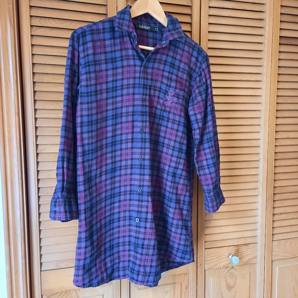 Ralph Lauren Purple & Blue Plaid Shirt